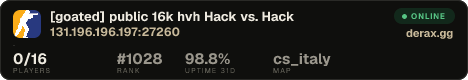 ▇▇ [goated] public 16k hvh ▇▇ Hack vs. Hack