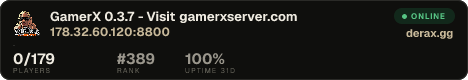 GamerX 0.3.7 - Visit gamerxserver.com