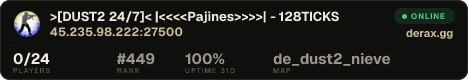 >[DUST2 24/7]< |<<<<Pajines>>>>| - 128TICKS
