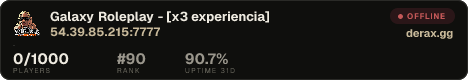 Galaxy Roleplay - [x3 experiencia]