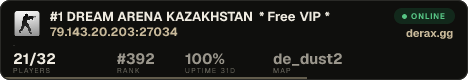 #1 DREAM ARENA KAZAKHSTAN * Free VIP *