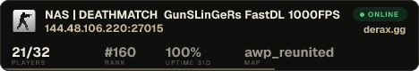 NAS | DEATHMATCH GunSLinGeRs FastDL 1000FPS