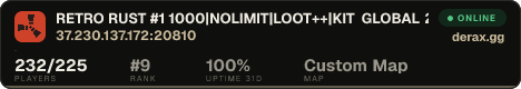 RETRO RUST #1 Х1000|NOLIMIT|LOOT++|KIT GLOBAL 2.10