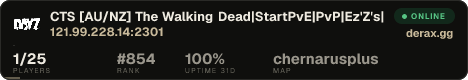 CTS [AU/NZ] The Walking Dead|StartPvE|PvP|Ez'Z's|HORDES|TRADE