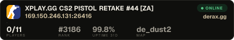 XPLAY.GG • CS2 PISTOL RETAKE #44 • [ZA]