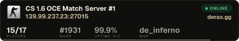 CS 1.6 OCE Match Server #1