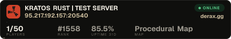 KRATOS RUST | TEST SERVER