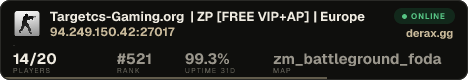 Targetcs-Gaming.org | ZP [FREE VIP+AP] | Europe