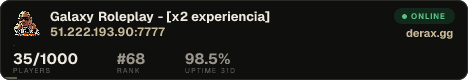 Galaxy Roleplay - [x2 experiencia]