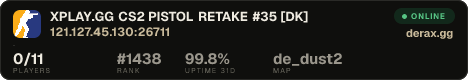 XPLAY.GG • CS2 PISTOL RETAKE #35 • [DK]