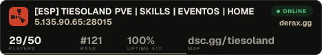 [ESP] TIESOLAND PVE | SKILLS | EVENTOS | HOME
