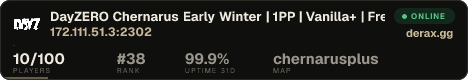 DayZERO Chernarus Early Winter | 1PP | Vanilla+ | Fresh Wipe