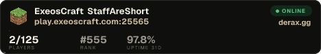 ☵☵☵☵☵☵☵☵☵▷ ExeosCraft ◁☵☵☵☵☵☵☵☵☵☵☵☵☵☵☵▷SMPEconomyLeveling ◁☵☵☵☵☵☵