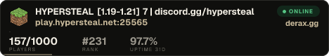 HYPERSTEAL [1.19-1.21] ꜱᴇᴀꜱᴏɴ 7 ᴏᴜᴛ ɴᴏᴡ | discord.gg/hypersteal