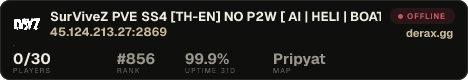 SurViveZ PVE SS4 [TH-EN] NO P2W [ AI | HELI | BOAT | TANK ]