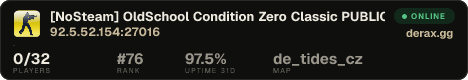 [NoSteam] OldSchool Condition Zero Classic PUBLIC