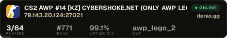 CS2 AWP #14 [KZ] — CYBERSHOKE.NET (ONLY AWP LEGO 2)