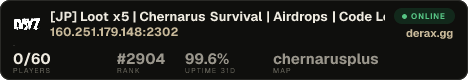 [JP] Loot x5 | Chernarus Survival | Airdrops | Code Lock