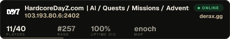 HardcoreDayZ.com | AI / Quests / Missions / Adventure