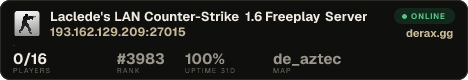 Laclede's LAN Counter-Strike 1.6 Freeplay Server