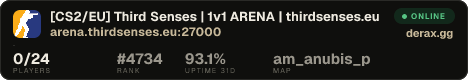 [CS2/EU] Third Senses | 1v1 ARENA | thirdsenses.eu