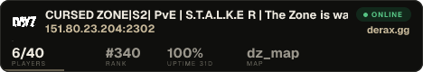 CURSED ZONE|S2| PvE | S.T.A.L.K.E R | The Zone is waiting