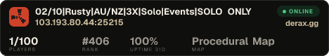 02/10|Rusty|AU/NZ|3X|Solo|Events|SOLO ONLY