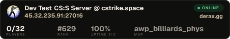 Dev Test CS:S Server @ cstrike.space