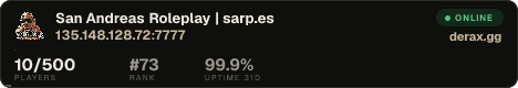 San Andreas Roleplay | sarp.es (Triple EXP)