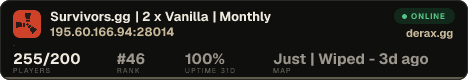 Survivors.gg | 2 x Vanilla | Monthly