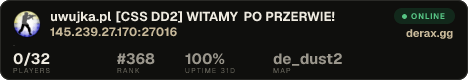 ██ ★ uwujka.pl ★ [CSS DD2] WITAMY PO PRZERWIE!