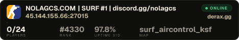 NOLAGCS.COM | SURF #1 | discord.gg/nolagcs
