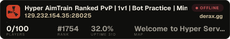 Hyper AimTrain Ranked PvP | 1v1 | Bot Practice | Minigames