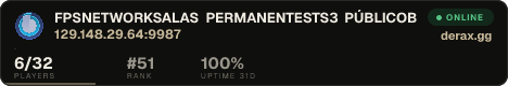 FPSNETWORK︙SALAS PERMANENTES︙TS3 PÚBLICO︙BRASIL