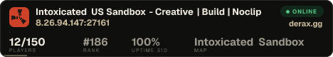 Intoxicated US Sandbox - Creative | Build | Noclip