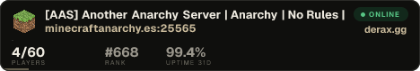 ★ [AAS] Another Anarchy Server | Anarchy | No Rules | No Claims | No Reset |
