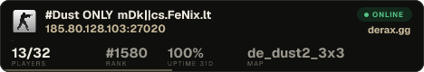 #Dust ONLY mDk||cs.FeNix.lt