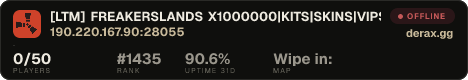 [LTM] FREAKERSLANDS X1000000|KITS|SKINS|VIPS|CAMPOS DE BATALLA