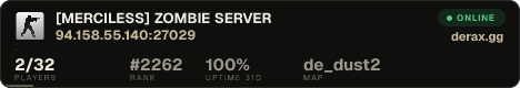 [MERCILESS] ZOMBIE SERVER