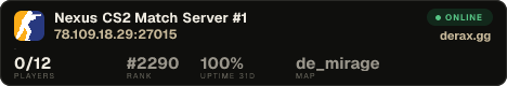 Nexus CS2 Match Server #1