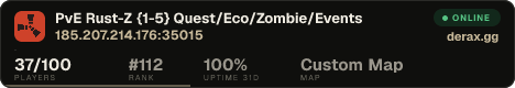 PvE Rust-Z {х1-х5} Quest/Eco/Zombie/Events