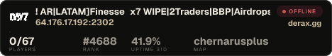 ! AR|LATAM]Finesse x7 WIPE|2Traders|BBP|Airdrops|PARTY|PVP/PVE