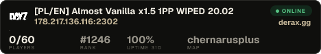 [PL/EN] Almost Vanilla x1.5 1PP WIPED 20.02
