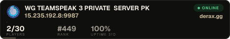 ♔WG♔ TEAMSPEAK 3 PRIVATE SERVER PK