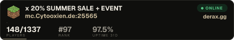 ᴄʏᴛᴏᴏxɪᴇɴ ɴᴇᴛᴡᴏʀᴋ 20% SUMMER SALE + EVENT