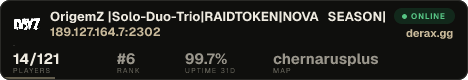 OrigemZ |Solo-Duo-Trio|RAIDTOKEN|NOVA SEASON|discord.gg/origemz