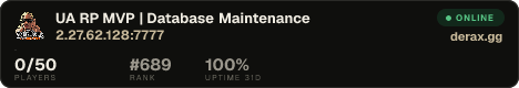 UA RP MVP | Database Maintenance