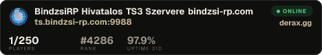 BindzsiRP Hivatalos TS3 Szervere bindzsi-rp.com