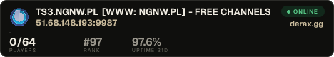 ¤ TS3.NGNW.PL [WWW: NGNW.PL] - FREE CHANNELS [ONLINE: 30]