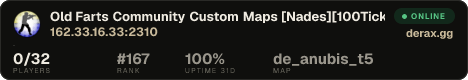 Old Farts Community Custom Maps [Nades][100Tick][US][BUF]